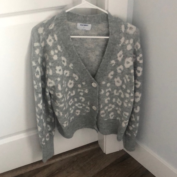 Old Navy Leopard Print Cardigan - Picture 1 of 2
